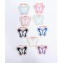 Wholesale Various Self Adhesive Customize Glitter Chenille Patches Flower Butterfly Bowknot Towelling Sticker Embroidery Patch