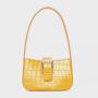 Wholesale Luxury Fashionable Genuin Leather Crocodile Embossed Print Pattern Lady Ladies Shoulder Underarm Bags Handbag