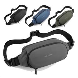 Gelory New Style Fashion Multi-function Durable Fanny Pack Waterproof Multi-pocket Waist Packs Pu Chest Bag With 4-zipper Pockets