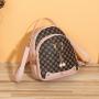 Flower material mini leather backpack for woman hot selling small backpack for women wholesale versatile female bag schoolbag
