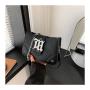Simple fashion design solid color women's bag 2024 summer new chain sling cross shoulder bag