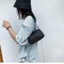 2024 New Korean Style Simple Shoulder Bag Fashion Underarm Bag Handbag Cylinder Chain Strap Crossbody Bag