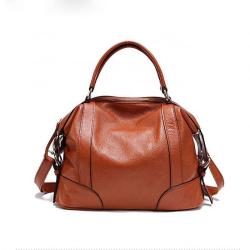 Leisure Female Bag Travel Outdoor Handbags Genuine Leather Women Shopping Tote Bag With Zipper
