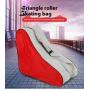 ZF271 New Triangle Roller Skating Bag Three-layer Shoulder Special Storage Bag Skating Roller Skates Handbag Shoe Bag