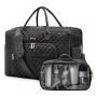 LOVEVOOK wholesale 2pc handbags set wet and dry separation Luggage Tote laptop Overnight Travel gym Women Weekender Duffel bags