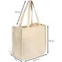 Gelory Custom Logo Extra Large Heavy Duty Cotton Shopping Bag Reusable Grocery Bags