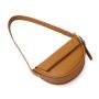 Wholesale Custom Logo Casual Ladies Handbags High Quality Pu Leather Fashion Half Moon Saddle Shoulder Bags
