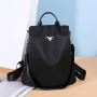 Women's Multifunctional Large Capacity Nylon Backpack Waterproof Anti-Theft Dual-Purpose Bag Fashionable Simple Design