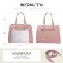LOVEVOOK 2024 New Design Fashion Tote Shoulder Bag PU Leather Satchel Top Handle for Ladies Luxury Purses and Handbags for