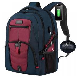 High Quality  Custom Hot Women Men School College 17  Inch Computer Business Backpack with usb chargingTravel Laptop Bag