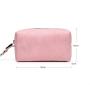2024 New Style Water Resistant Pink PU Leather Travel Toiletry Bag Large Cosmetic Bag Makeup Organizer With big promotion