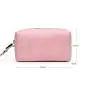 2024 New Style Water Resistant Pink PU Leather Travel Toiletry Bag Large Cosmetic Bag Makeup Organizer With big promotion