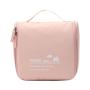 Gelory Customized Eco-friendly Zipper Washing Cosmetic Bag Waterproof Travel Hanging Toiletry Bag with hanging hook