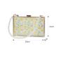 New 2024 Spring Fashion Women's transparent daisy printing clutch bag handbag Acrylic Evening Bag Wedding Clutch Purse Box
