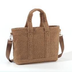 Fashion Bag Supplier Teddy Weekender Bag Custom Logo Size Plush Teddy Bag