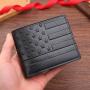 Men's Creative Fashion Short Horizontal Business Wallet New Cross-Border Multi-Card Waterproof Embossed Casual Wallet