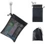 Gelory Zipper Drawstring Pouch Shower Bag Tote Mesh Caddy Toiletry Organizer Compact and Lightweight Wash Storage Bag