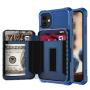 Customized leather mobil phone case cover zipper phone back holder leather phone case