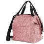 Pink Durable Nylon Lunch Bag Insulated Lunch Box Soft Cooler Cooling Tote for Adult Men Women