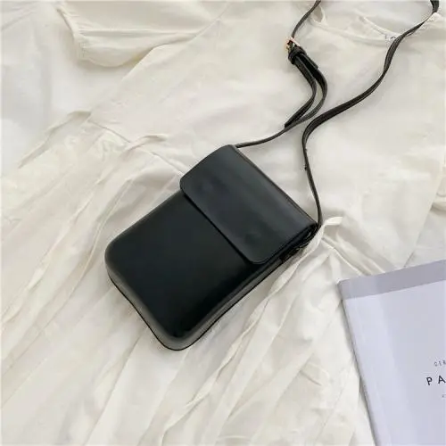 Hot Sale 2023 New Women's Leather Bag Hard Solid Color Small Square Shoulder Bag Simple Casual Portable Lady Crossbody Sling Bag