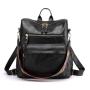 KBW543 Retro Shoulder Bag Female New Tide Soft Leather with Large Capacity Dual-use Student Backpack Schoolbag