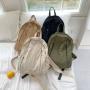 Logo 2024 Hot Wholesale Cream Student Backpack Lightweight Simple Fashion Girls Backpack Large Capacity Nylon Material Schoolbag
