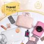 Oem Logo Luxury Velvet Beauty Bag Nylon Cosmetic Pouch Embroidery Makeup Bags Blanks Sublimation Make Up Bag With Custom Logo