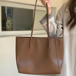 NEW Autumn Fashion Shoulder Tote bags women big brown handbags ladies Luxury Casual Totes shoulder purse designer leather bags