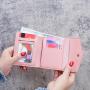 Factory direct new ladies wallet short Korean small tri-fold money clip fashion simple clutch bag leather wallet coin purse