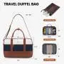 LOVEVOOK 2024 quilted carry on Overnight with Toiletry Laptop Compartment Bag large Weekender travel luggage duffel gym bags