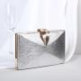 Ladies evening bag diagonal cross banquet hand held leaf chain small square bag sac tendance 2024