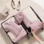 Private Label Custom Luggage Packing Organizer Set Lightweight Suitcase Polyester Waterproof 6pcs Storage Travel Packing Cubes
