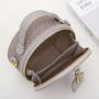 2024 Custom Snake Genuine Leather Round Hand Bag For Retro Women Handbag