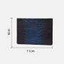 Customized RFID blocking embossed snake genuine leather credit card holder real calfskin business bank atm card holder wallet
