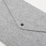 Custom Logo Printed A4 Felt Envelope File Bag Button Storage Bag Case Document Bills Paper Container Kit Pouch