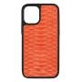 Custom Real Exotic Genuine Red Snake Skin Leather Phone Back Cover Mobile Cellphone Case For Iphone 12 13 14 15 Plus Pro