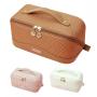 Custom Logo large capacity pu leather quilted makeup bag travelling storage cosmetic pouch bag for women girls