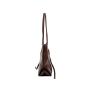2024 Custom Foldable Triangle Tote Bag Simple Design Vegan Leather Shoulder Bags For Women