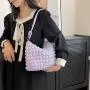 ZF237 New Women's Underarm Bag Korean Fashion Shoulder Bag Zipper Soft Handbag Small Fresh Bubble Bag