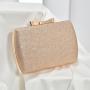 Wholesale Wrinkle Hasp Box Clutch bag Ladies Fashion Shoulder bags In Stock Gold Glitter Evening Bag For Women
