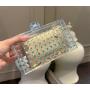 Wholesale Luxury handbag purse acrylic ladies transparent women's clutch evening bags purse crossbody clear bag