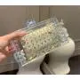 Wholesale Luxury handbag purse acrylic ladies transparent women's clutch evening bags purse crossbody clear bag