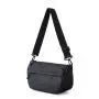 Custom Wholesale Oxford cloth casual Crossbody Chest messenger bag solid color black square bag mens shoulder bag 2024