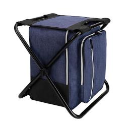 Custom Folding Portable Removable Leisure Fishing Camping Outdoor  Multi-functional Cooler Bag with Chair