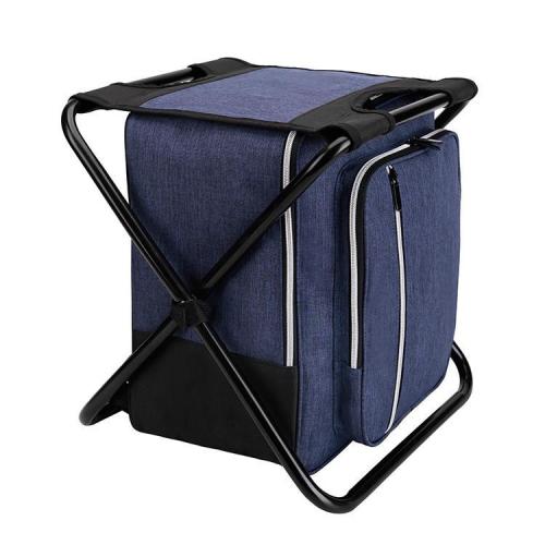 Custom Folding Portable Removable Leisure Fishing Camping Outdoor  Multi-functional Cooler Bag with Chair
