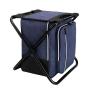 Custom Folding Portable Removable Leisure Fishing Camping Outdoor  Multi-functional Cooler Bag with Chair