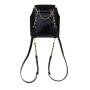 Korean Mini Backpack Ladies Custom Pu Vegan Leather School Bags For Girls Designer Fashion Women's Leather Backpack
