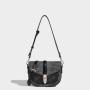 Autumn retro fashion texture crossbody shoulder saddle bags pu leather handbags for women luxury