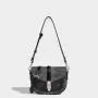 Autumn retro fashion texture crossbody shoulder saddle bags pu leather handbags for women luxury
