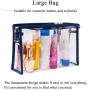 Fashion Cartoon Flamingo Print Waterproof Transparent Cosmetic Bag Travel Portable PVC Wash Storage Bag 3Pcs Set
